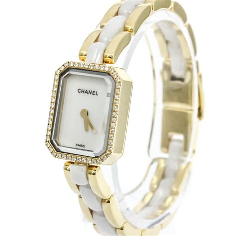 chanel logo pin gold|Chanel watches 18k gold.